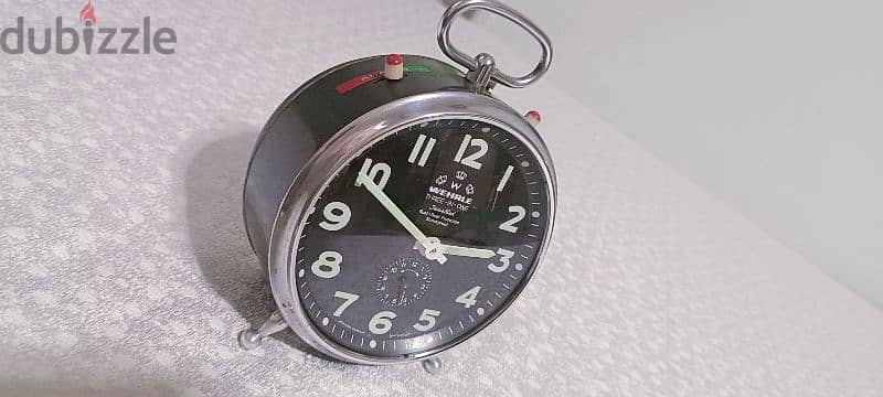 FOR SALE Alarm clock - Wehrle - "Three-in-One" - Germany - 1960 19