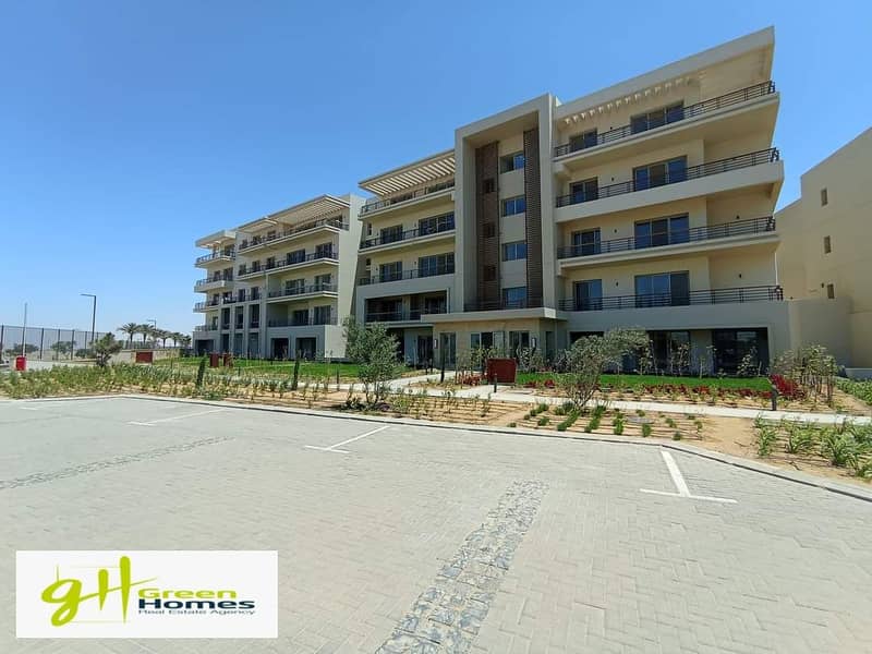 Apartment with Garden Fully Furnished with Very prime location at Uptown Cairo 8