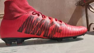 Nike Mercurial half-boot shoes- Color:Red