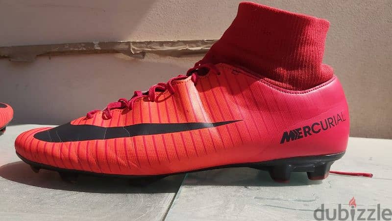 Nike Mercurial half-boot shoes- Color:Red 1