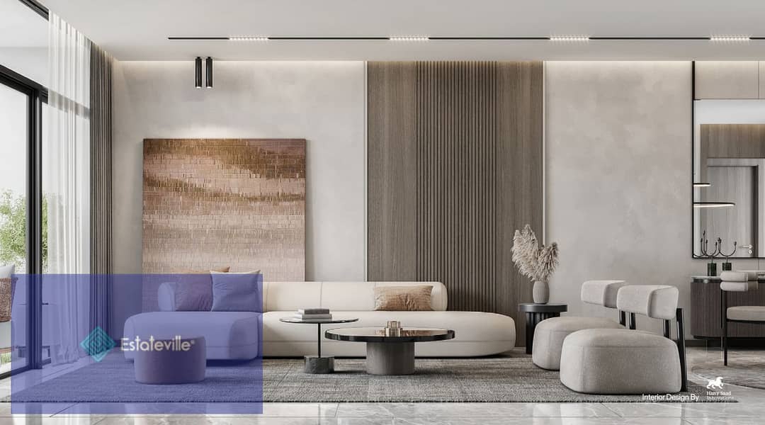 Apartment 108 meters with a down payment of 370 thousand and payment over 10 years directly on the embassy district and the central axis, an internal 2