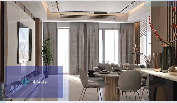 Apartment 124 meters at the opening price with a down payment of 217 thousand and payment over 9 years with the strongest developer with projects on t 8