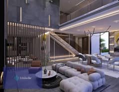 Duplex 264 meters with a down payment of 790 thousand and payment up to 10 years, overlooking the lakes and landscape, second number in the embassy di