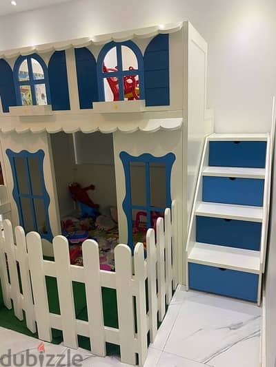 castle bunk bed kids سرير اطفال دورين