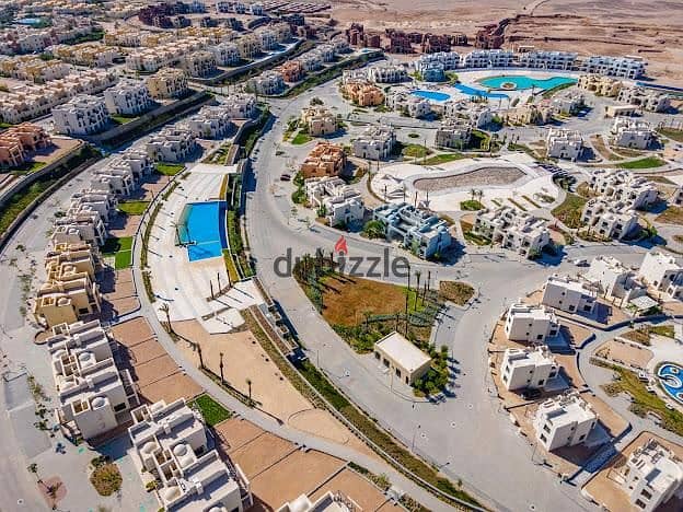 شالية للبيع 96م متشطب سوبر لوكس من اوراسكوم بخليج مكادي هايتس الغردقة  Makadi Heights 11