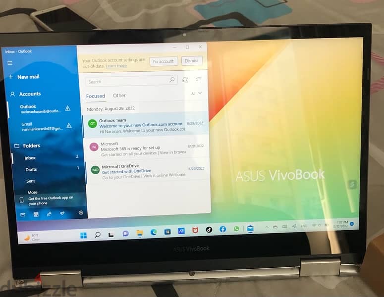 ASUS Vivobook Flip 14 touch core i3 1