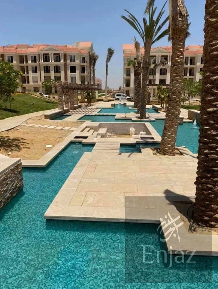 Apartment for sale in | Stone Park | with pool view with 5% down payment beside Katamya Heights  before Cairo Festival in West Golf New Cairo for sale 3