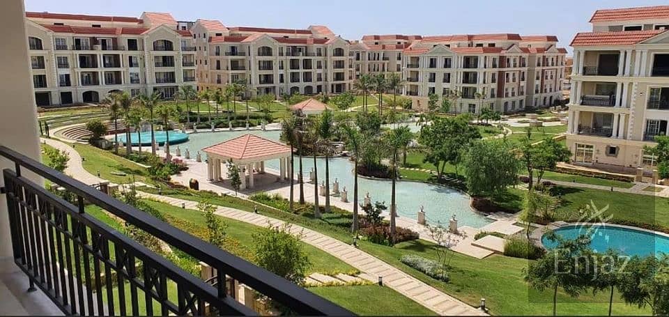 Apartment for sale in | Stone Park | with pool view with 5% down payment beside Katamya Heights  before Cairo Festival in West Golf New Cairo for sale 5