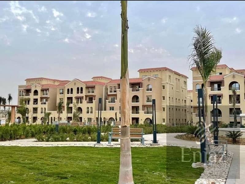 Apartment for sale in | Stone Park | with pool view with 5% down payment beside Katamya Heights  before Cairo Festival in West Golf New Cairo for sale 8