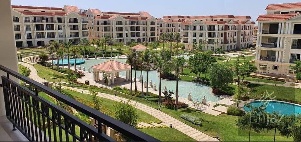 Apartment for sale in | Stone Park | with pool view with 5% down payment beside Katamya Heights  before Cairo Festival in West Golf New Cairo for sale 11