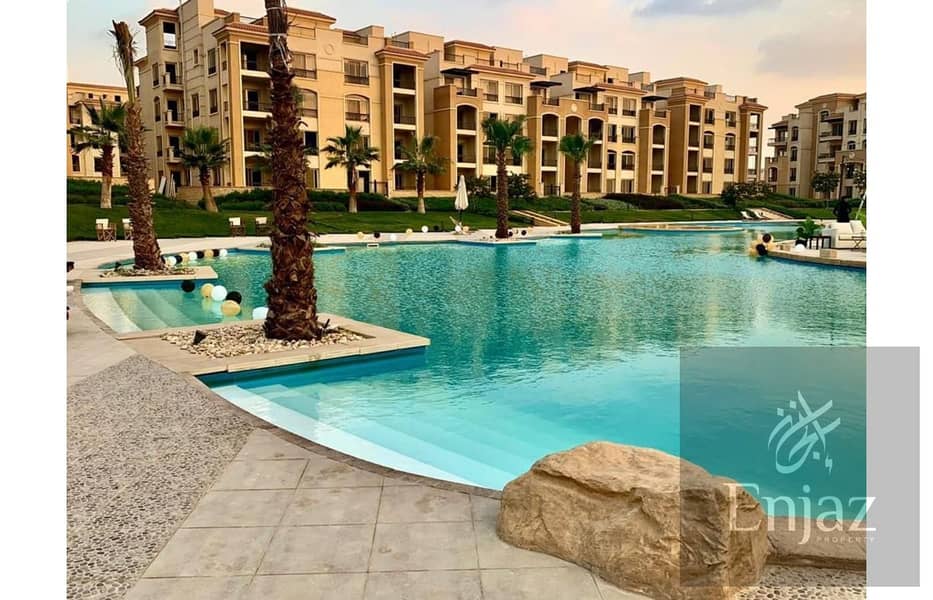 دوبلكس فاخر بفيو غير مجروح ع لاند سكيب بكمبوند ستون بارك | stone park | التجمع الخامس بسعر منافس 3