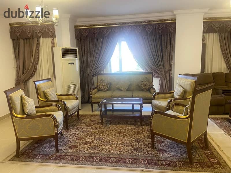 Furnished apartment for rent in Madinaty B8 Wide Garden 28