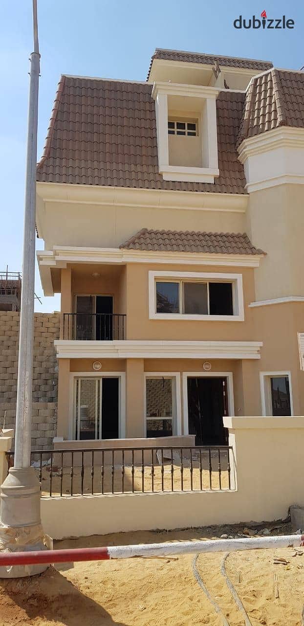 With a down payment of 1,500,000 and facilities over the longest payment period, a 5-bedroom villa for sale in Sarai Compound next to Madinaty Direct 4