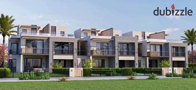 Live in Garden Lakes in a 3-storey villa with installments over 8 years in the heart of Sheikh Zayed next to Dahshur Link Road