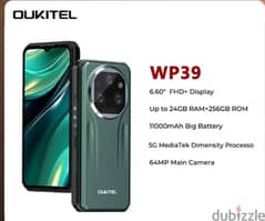 موبيل جديد ضد الكسر من الخارج ٢٤ جيجا رام  Oukitel WP39 Ruggedphone