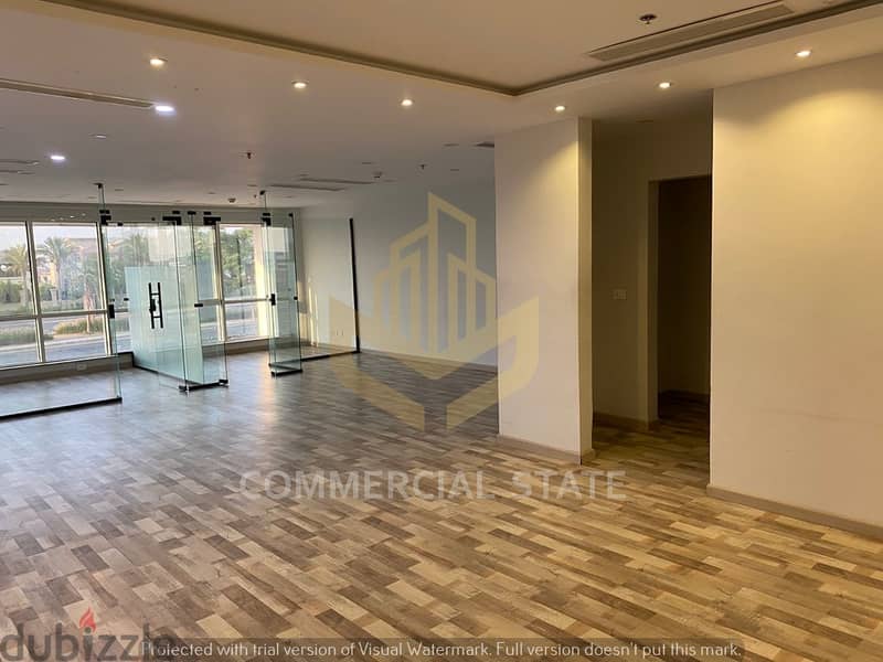 Finished Office at Trivium Complex for Rent 123m-مكتب جاهز للايجار 2