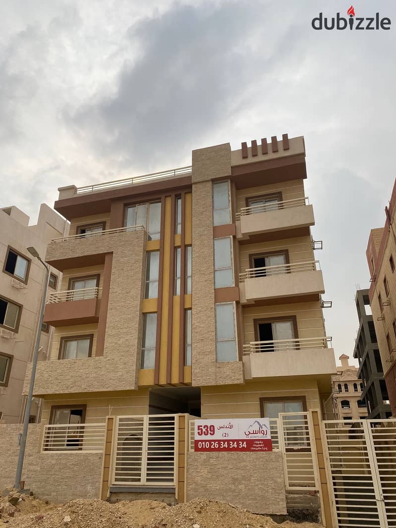 ready to move 190 sqm open view in New Anduls, Fifth Settlement, large area off Teseen Street new cairo 7