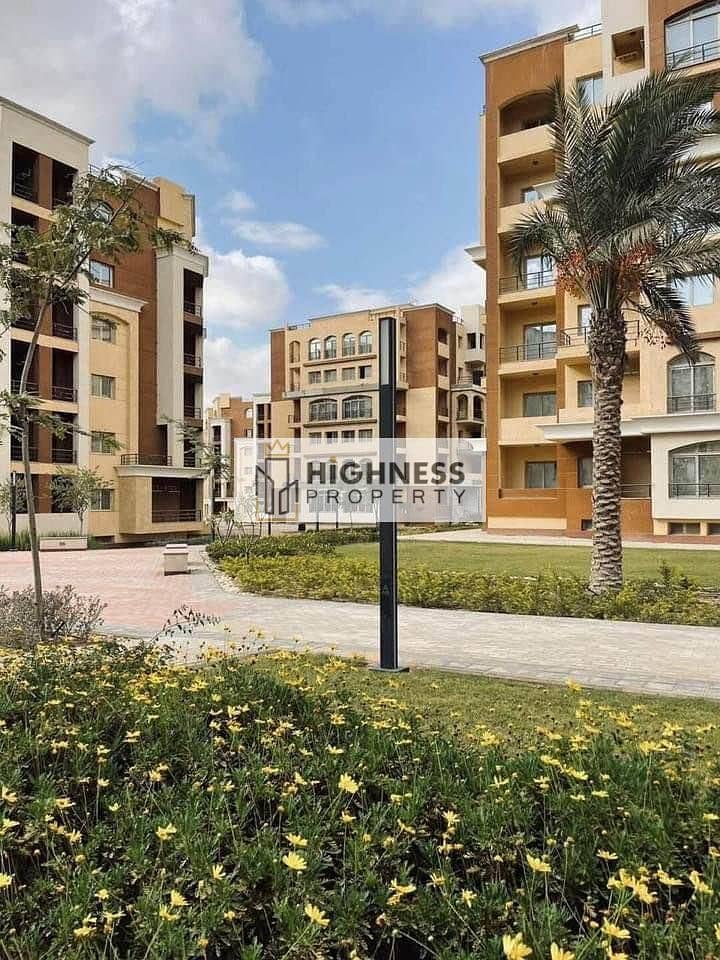 Apartment for sale at a special price, 152 m, immediate delivery, fully finished, green spaces and lakes in Al Maqsed Compound, next to Sarai and Madi 4