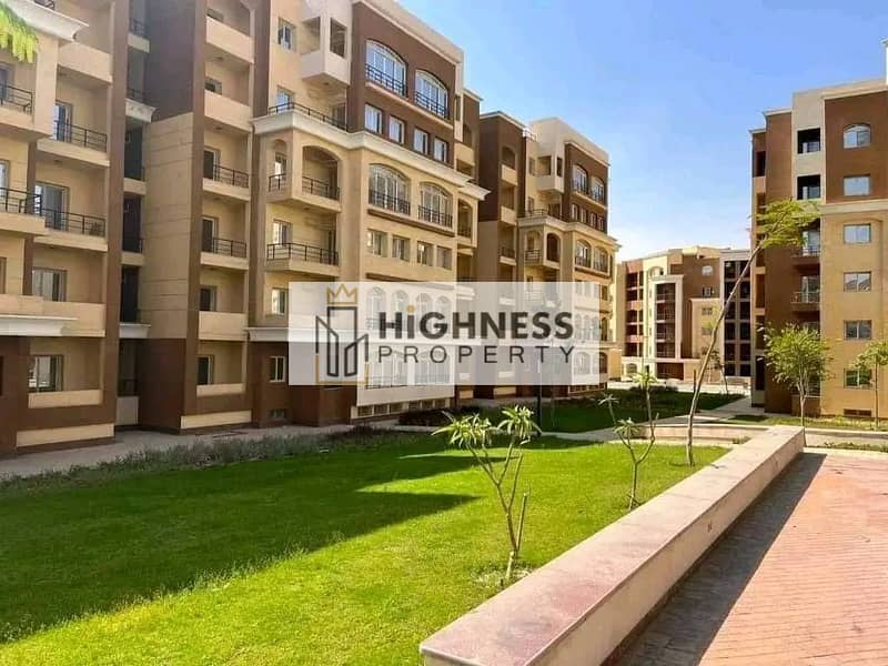 Apartment for sale at a special price, 152 m, immediate delivery, fully finished, green spaces and lakes in Al Maqsed Compound, next to Sarai and Madi 5