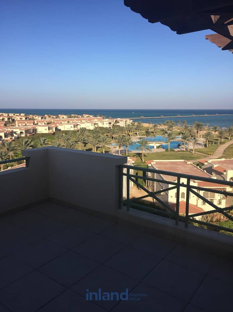 Limited edition In La Vista 4 Sokhna Panoramic Sea View Side Roof Chalet Fully finished and Furnished with AC's and appliances 3