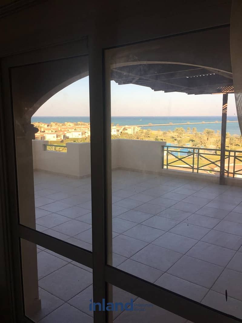 Limited edition In La Vista 4 Sokhna Panoramic Sea View Side Roof Chalet Fully finished and Furnished with AC's and appliances 5