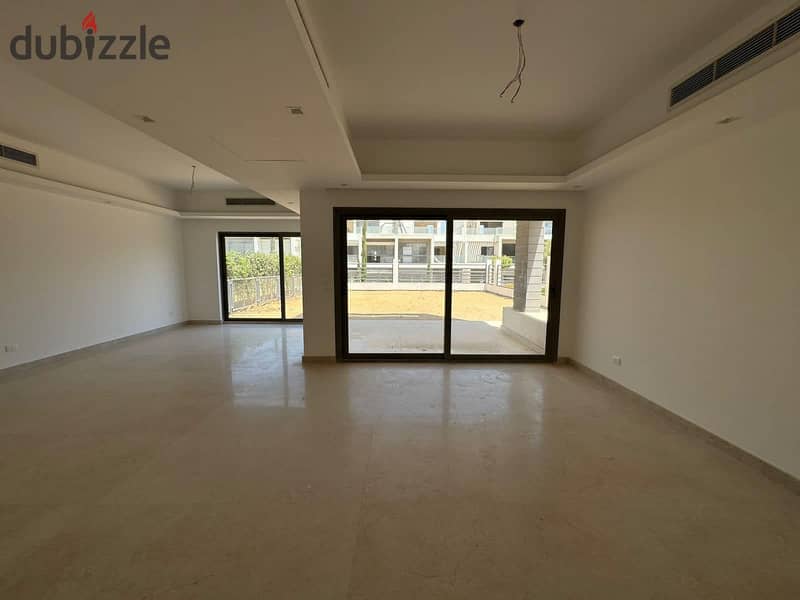 Twin house villa, immediate receipt, fully finished, with air conditioners, in Al Marasem Compound, Fifth Settlement, in the heart of Golden Square 7