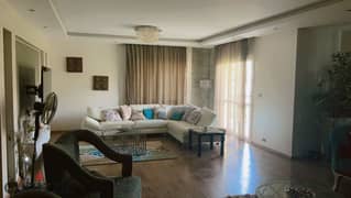 Apartment for sale in Al-Rehab City, model 2, 224 square meters, with a wide garden view, front and back