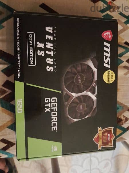 Msi Gtx 1650 4g vintus xs oc 1