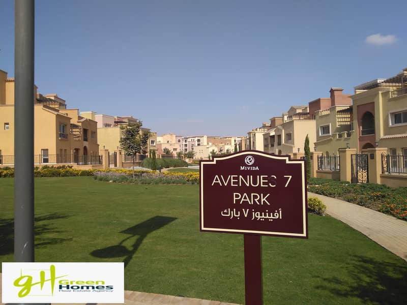 Twinhouse landscpae view for sale fully finished in Mivida - Emaar 5