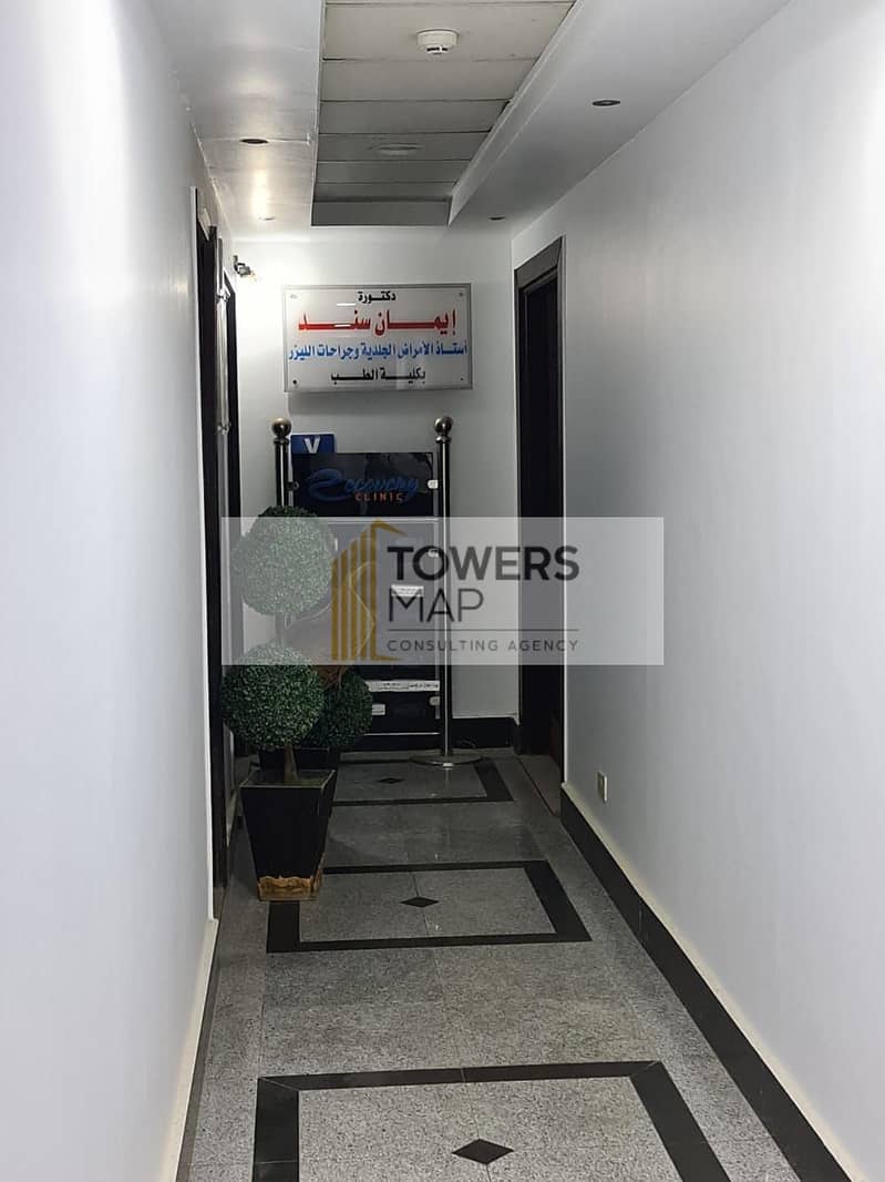 Clinic for sale new Cairo 40 m ready to move \ Installment 4