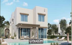 Smart home villa with roof and garden on the sea, fully finished, at the opening price in Hacienda Waters - Ras El Hekma - North Coast 0