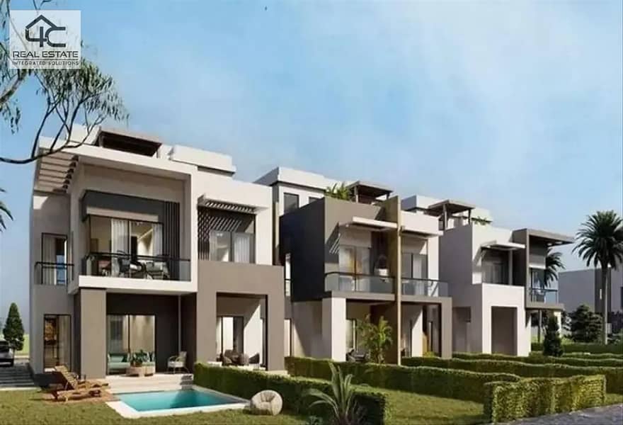 Townhouse middle View Landscape for sale in Azzar Infinity 6