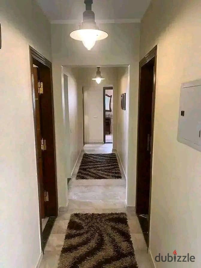 For sale ground apartment with a private garden in the first settlement in front of Kempinski Hotel and in front of the gate of Cairo Airport, 6