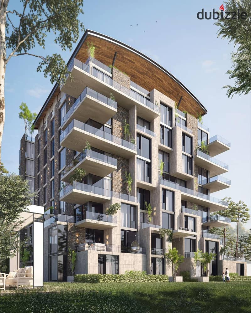 Book at the price of the first stage of an super luxury finished apartment in the Nest Compound in the heart of the Fifth Settlement, next to zed east 6