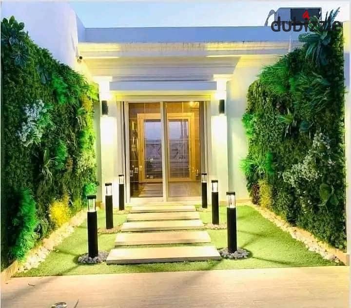 Apartment with garden for sale in Mountain View iCity October 3-BDR, minutes to the ring road, and minutes to Nile University,  view landscape 4