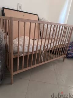 baby bed and wardrobe