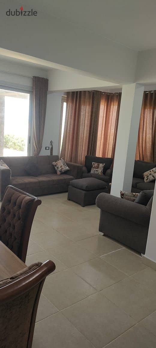 twin house for sale first row sea in north coast (loutas)near to marina 4