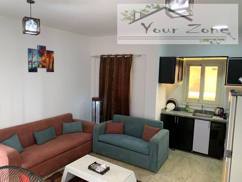 Roof studio for rent furnished in Sheikh Zayed 2