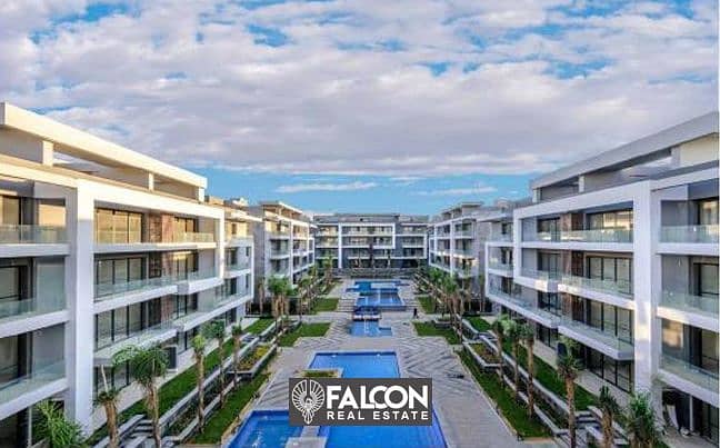 Receive immediately 3 bedroom apartment with swimming & view pools for sale in the heart of the Fifth Settlement, New Cairo, Lavista Patio 7 Compound 6