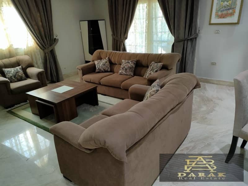 A fully furnished villa for rent, located very close to amenities in Madinaty 3