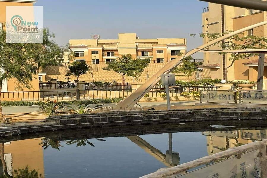 In front of the airport, with a down payment of 853 thousand, own a 130-square-meter apartment + a 263-square-meter garden in Sarai, New Cairo 3