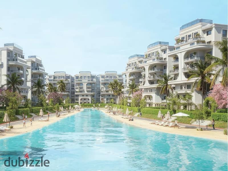 شقة 125م للبيع في العاصمة الادارية متشطبة بالكامل تطل على لاجون في لوميا Fully finished Apartment 125m for sale New Capital Lagoon view in Lumia Dubai 1