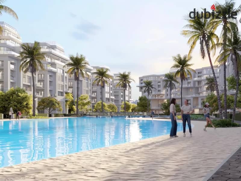 شقة 125م للبيع في العاصمة الادارية متشطبة بالكامل تطل على لاجون في لوميا Fully finished Apartment 125m for sale New Capital Lagoon view in Lumia Dubai 4