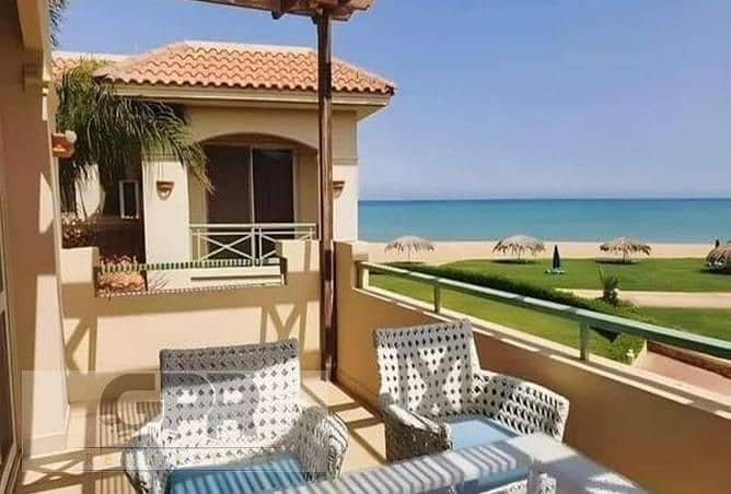 3BR ground chalet direct sea view + garden 150m soon delivery in La Vista North Coast شاليه ارضي بجاردن فيو البحر150م في لافيستا باي الساحل الشمالي 2