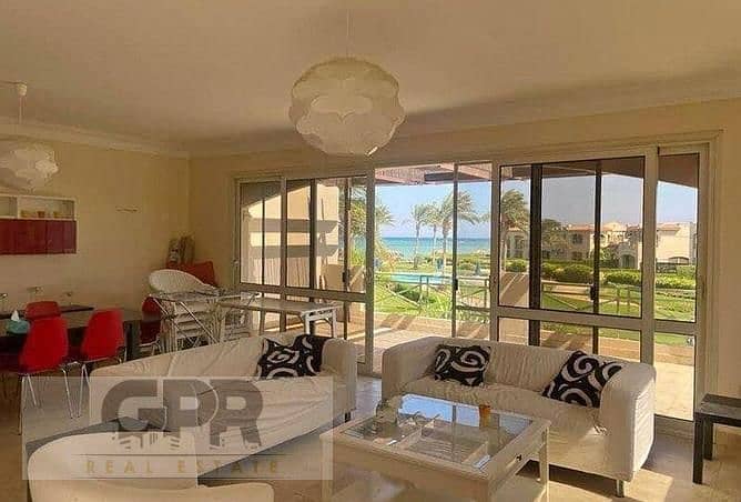 3BR ground chalet direct sea view + garden 150m soon delivery in La Vista North Coast شاليه ارضي بجاردن فيو البحر150م في لافيستا باي الساحل الشمالي 3