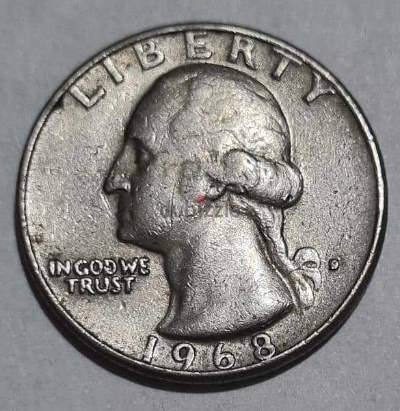 Quarter Dollar - 1968 0