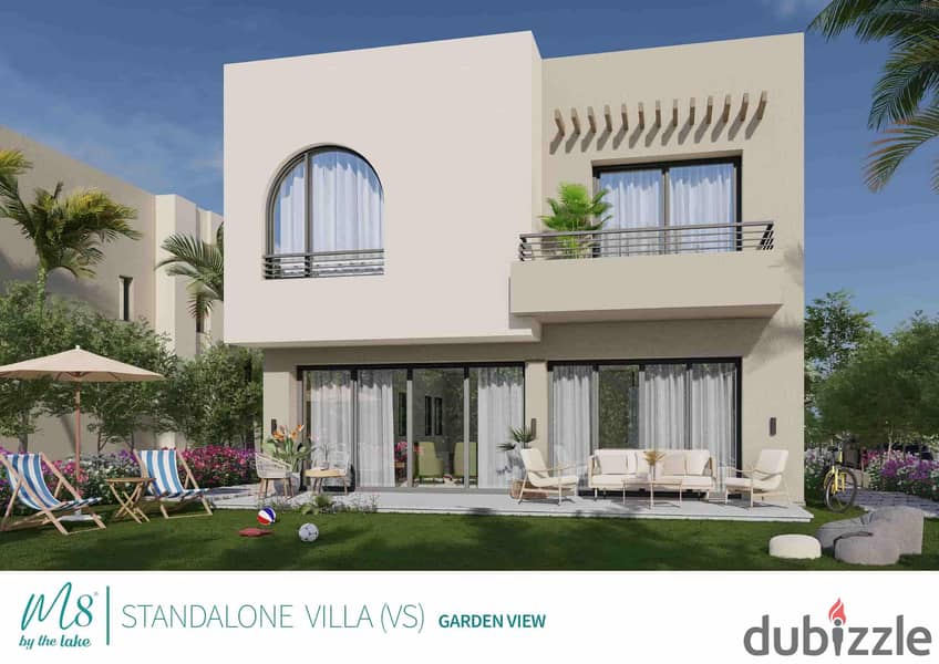 Villa + beach and private garden, prime location in front of Marina 3 in the latest projects of the SED on the North Coast 3