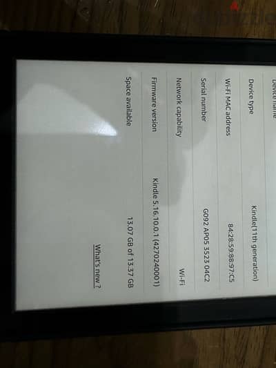 kindle (11 generation) 16GB