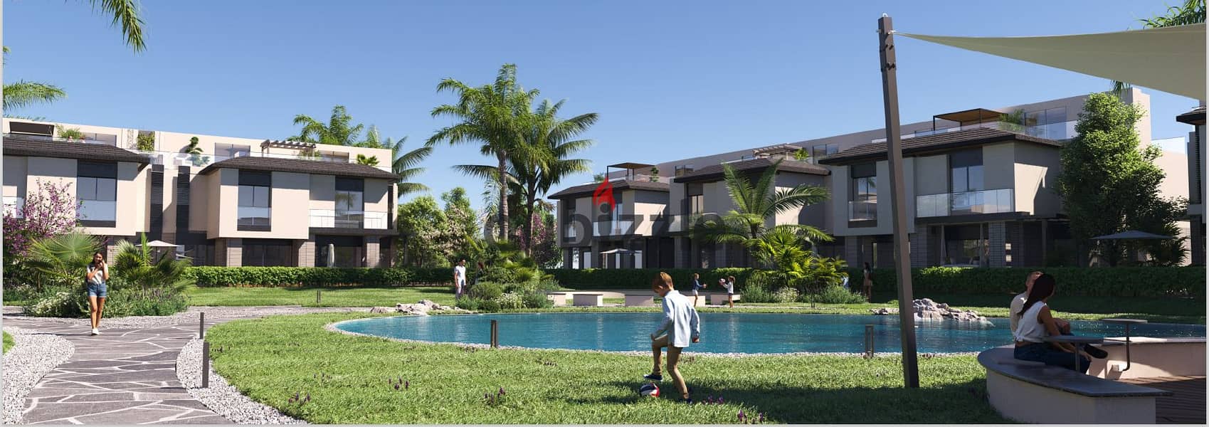 With only 5% down payment, book a 2-bedroom apartment in the Telal East launch in the heart of the Fifth Settlement With a special view on the lagoon 5