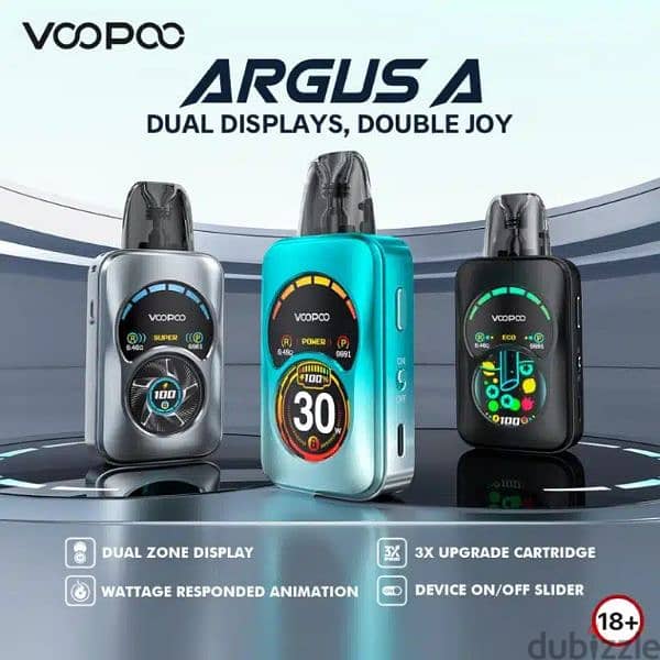 فووبو ارجوس بود سيستم فيب جديد متبرشم Voopoo Argus A Pod 0